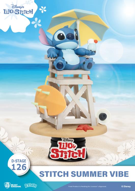 Lilo & Stitch D-Stage DS-126 Stitch Summer Vibe Statue Gallery Image 3
