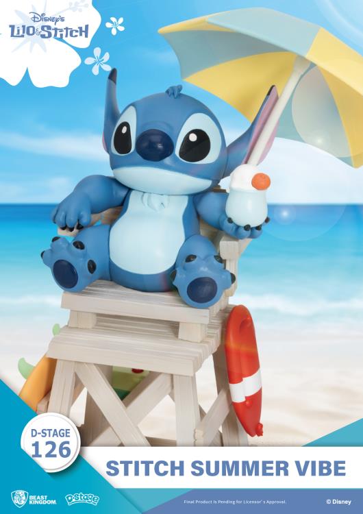 Lilo & Stitch D-Stage DS-126 Stitch Summer Vibe Statue Gallery Image 8