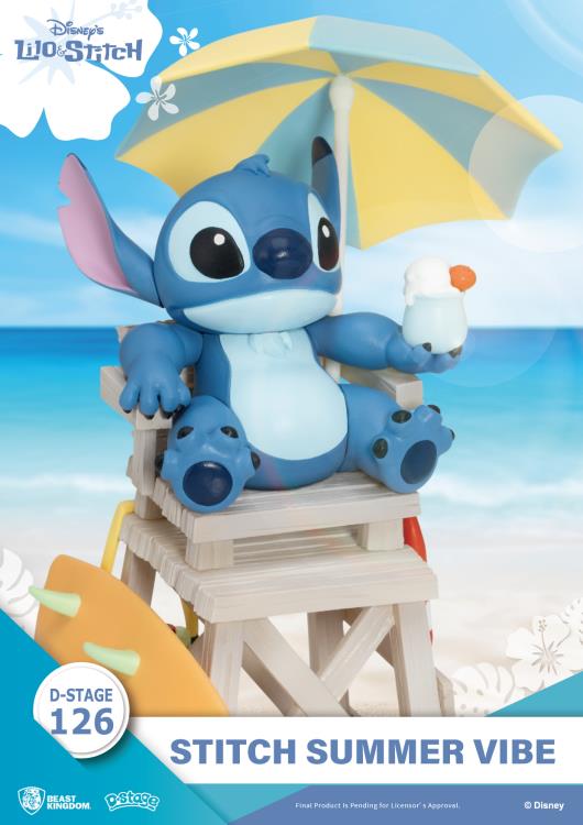 Lilo & Stitch D-Stage DS-126 Stitch Summer Vibe Statue Gallery Image 7
