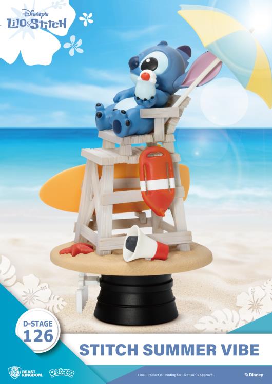 Lilo & Stitch D-Stage DS-126 Stitch Summer Vibe Statue Gallery Image 5