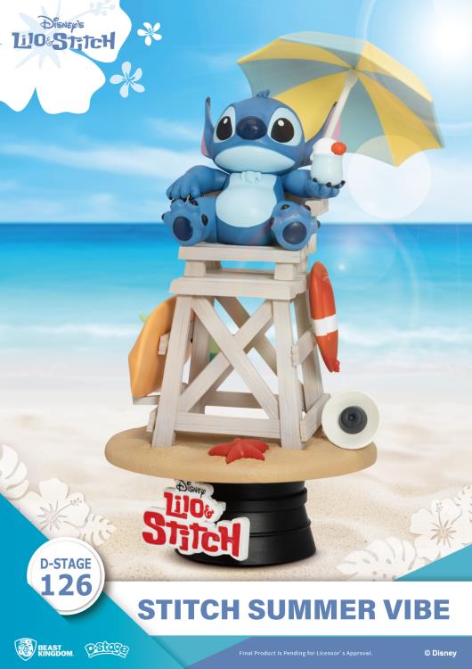 Lilo & Stitch D-Stage DS-126 Stitch Summer Vibe Statue Gallery Image 4
