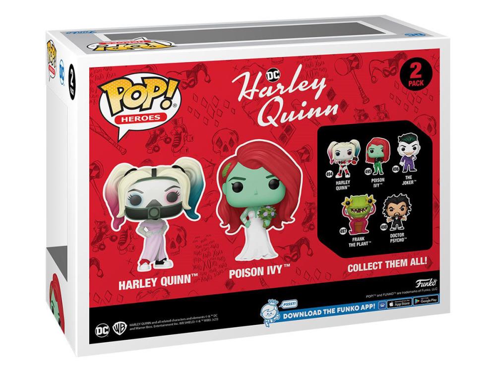 Pop! Heroes: Harley Quinn - Harley Quinn & Poison Ivy (Wedding) Two-Pack Exclusive Gallery Image 4