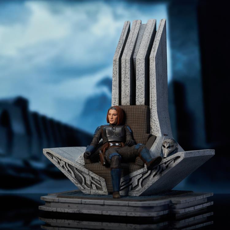 The Mandalorian Premier Collection Bo-Katan on Throne 1/7 Scale Limited Edition Statue Gallery Image 5