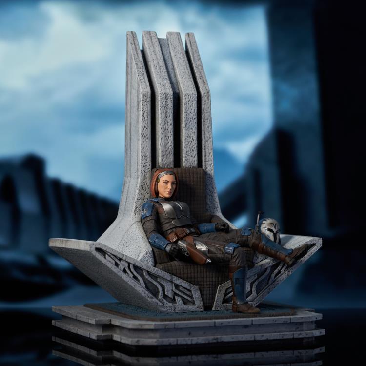 The Mandalorian Premier Collection Bo-Katan on Throne 1/7 Scale Limited Edition Statue Gallery Image 4
