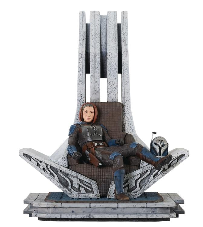 The Mandalorian Premier Collection Bo-Katan on Throne 1/7 Scale Limited Edition Statue Gallery Image 15