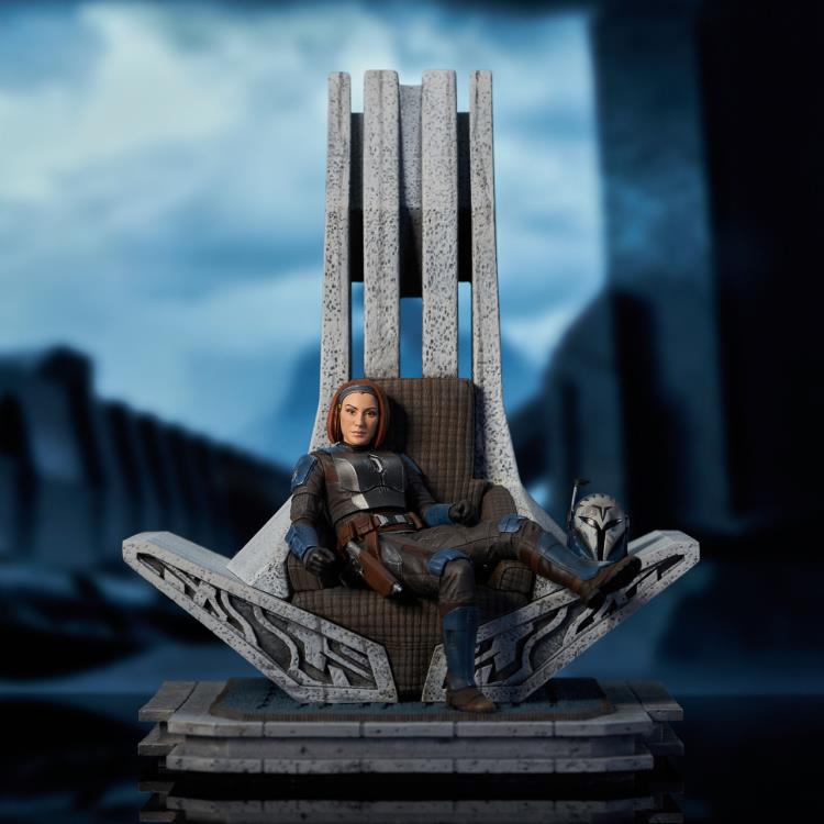 The Mandalorian Premier Collection Bo-Katan on Throne 1/7 Scale Limited Edition Statue Gallery Image 3
