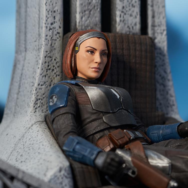 The Mandalorian Premier Collection Bo-Katan on Throne 1/7 Scale Limited Edition Statue Gallery Image 8