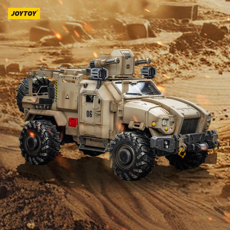 Military Figures Cyclone Assault Armored Car 1/18 Scale Vehicle