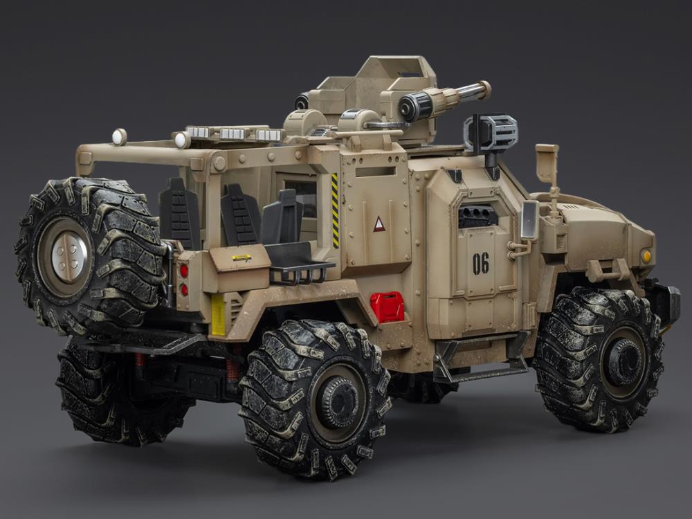 Military Figures Cyclone Assault Armored Car 1/18 Scale Vehicle