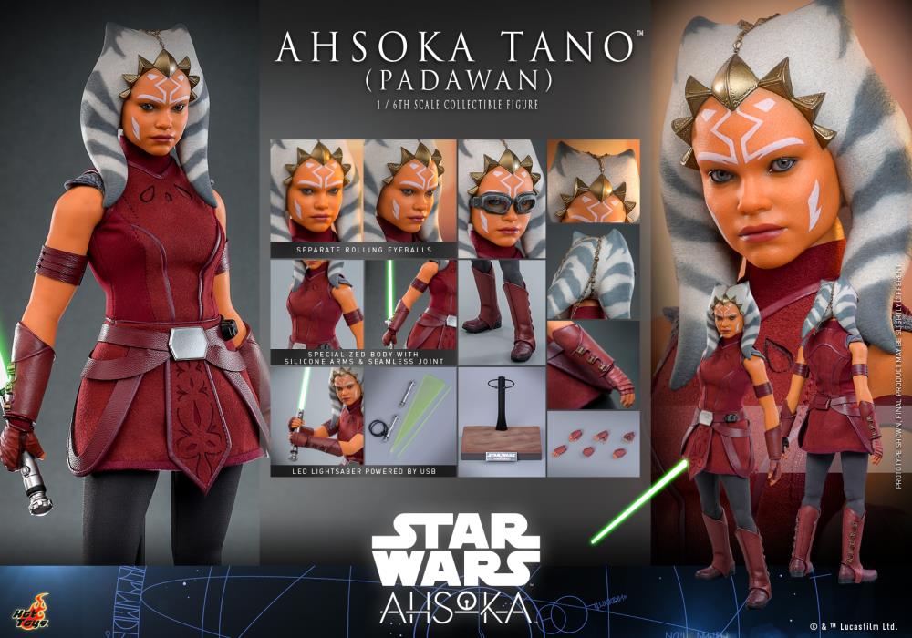 Star Wars: Ahsoka TMS123 Ahsoka Tano (Padawan) 1/6th Scale Collectible Figure Gallery Image 25