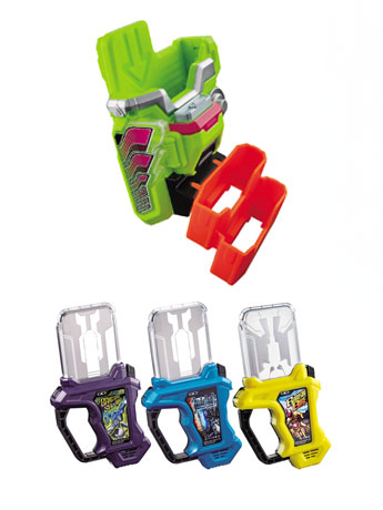 Kamen Rider Ex-Aid Super Best DX 3 Rider Gashat & Kimewaza Slot Holder Set Gallery Image 2