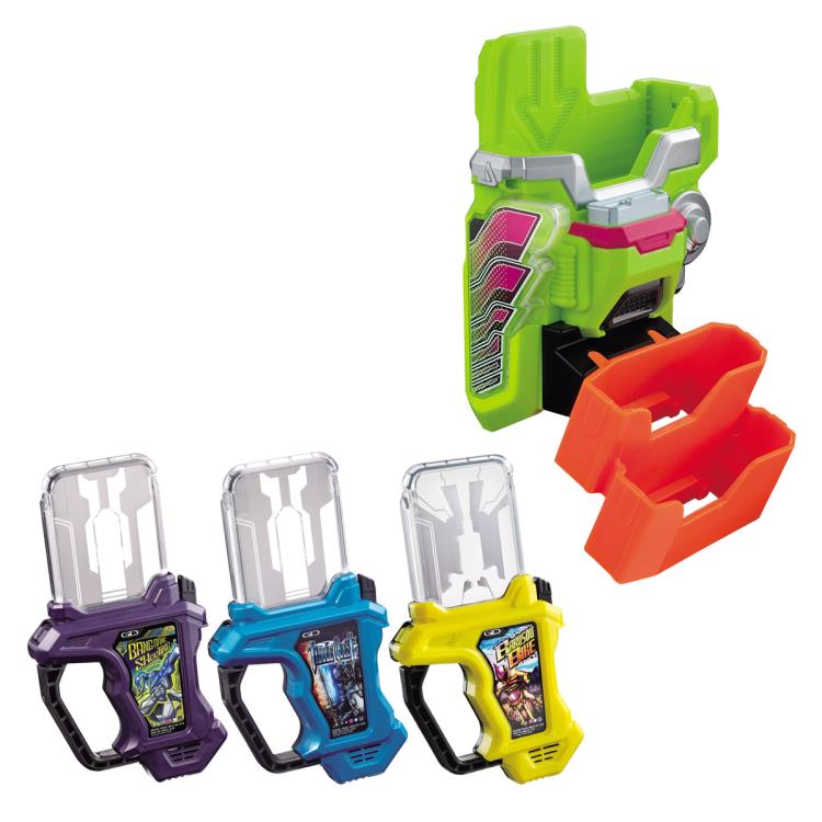 Kamen Rider Ex-Aid Super Best DX 3 Rider Gashat & Kimewaza Slot Holder Set Gallery Image 3