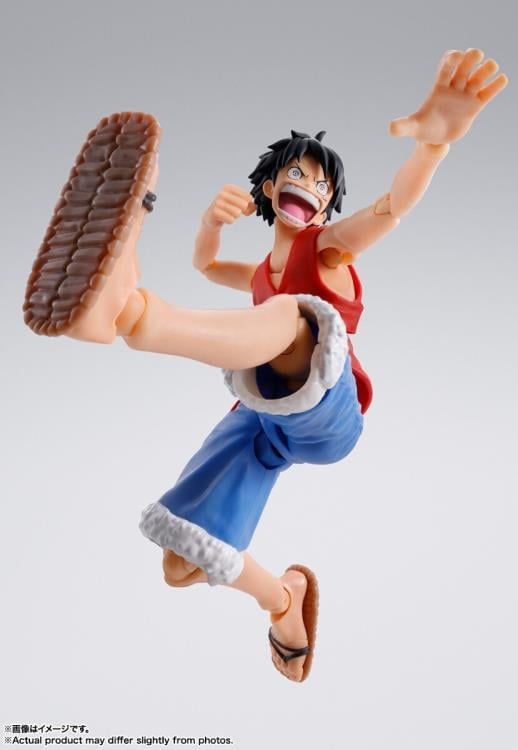 One Piece S.H.Figuarts Monkey D. Luffy (Romance Dawn) Action Figure Gallery Image 7