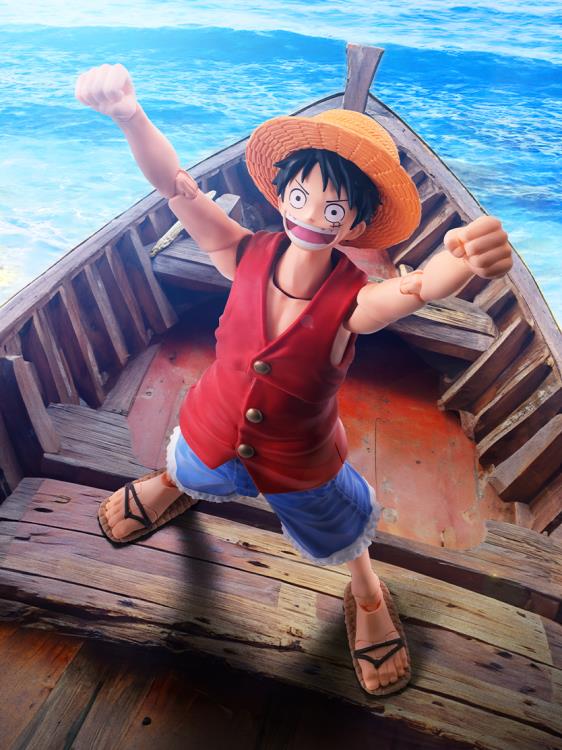 One Piece S.H.Figuarts Monkey D. Luffy (Romance Dawn) Action Figure Gallery Image 3
