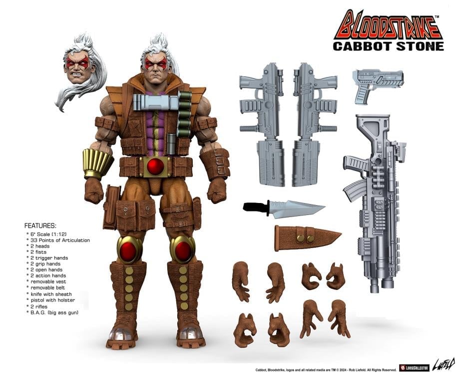 Rob Liefeld's Bloodstrike Cabbot Stone 1/12 Scale Action Figure Gallery Image 10