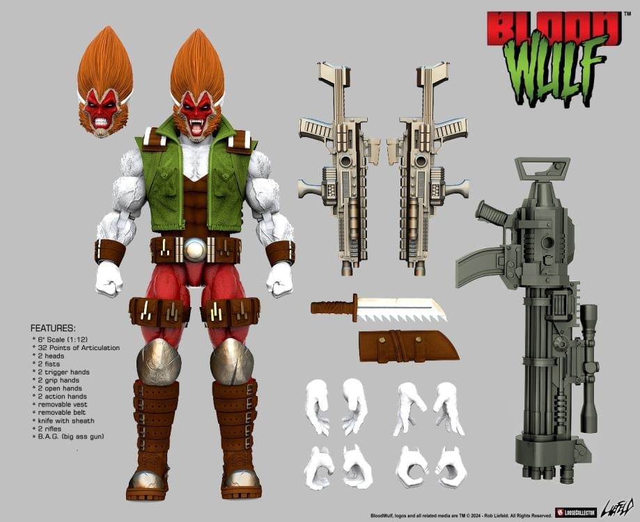Rob Liefeld's Bloodwulf 1/12 Scale Action Figure Gallery Image 8