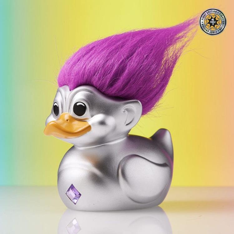 Trolls TUBBZ Silver Troll (Purple Hair) (First Edition)