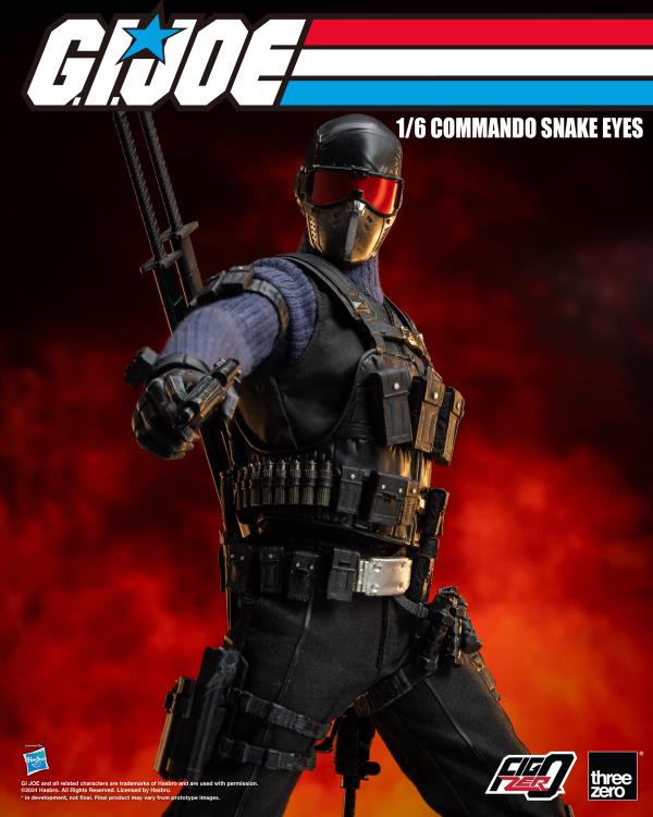 G.I. Joe FigZero Commando Snake Eyes 1/6 Scale Figure Gallery Image 15