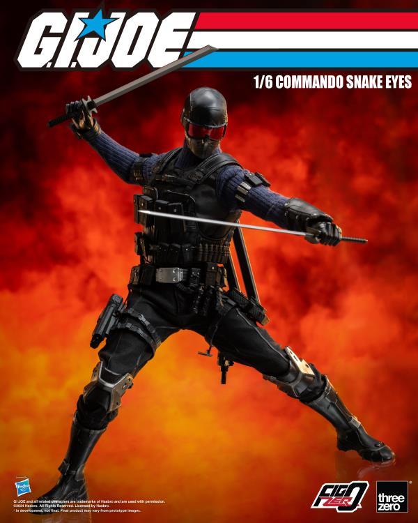 G.I. Joe FigZero Commando Snake Eyes 1/6 Scale Figure