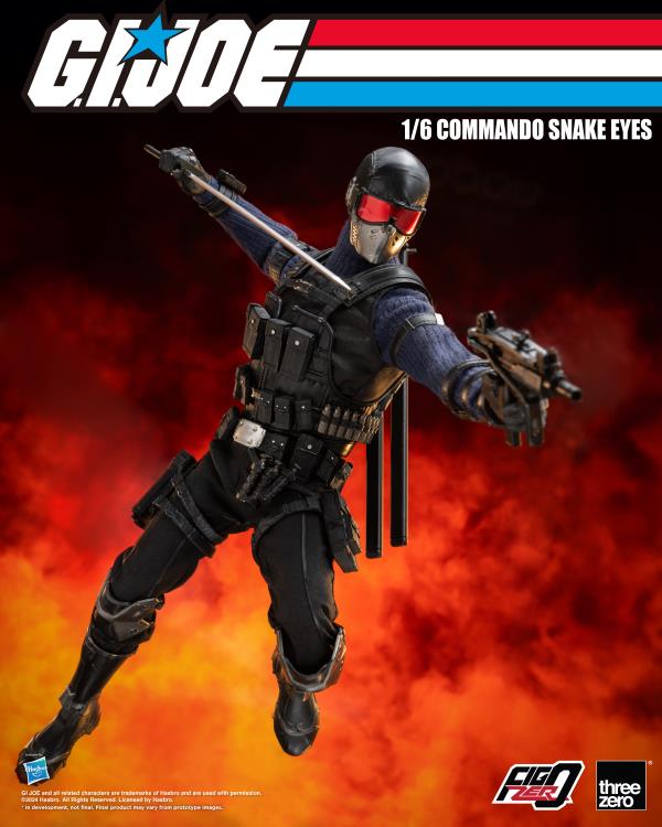 G.I. Joe FigZero Commando Snake Eyes 1/6 Scale Figure