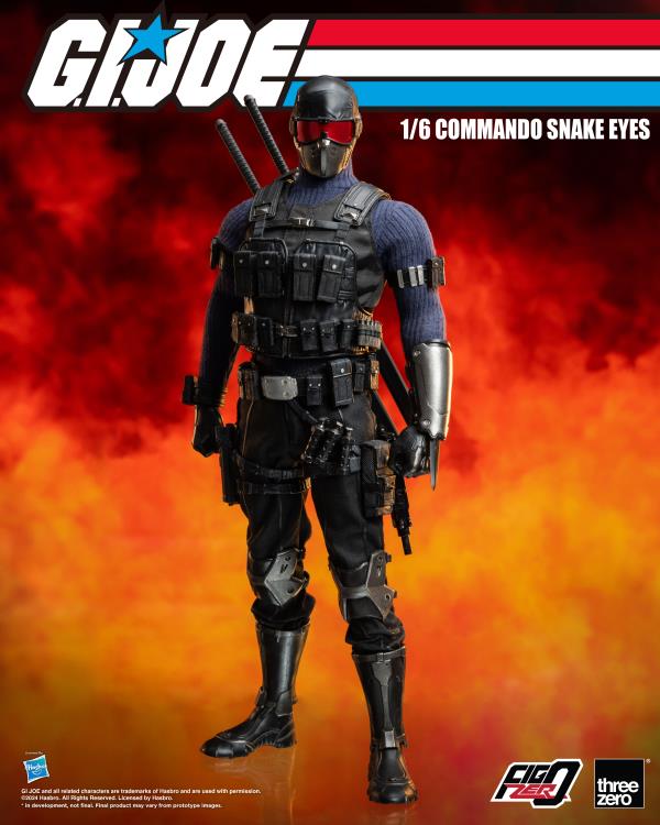 G.I. Joe FigZero Commando Snake Eyes 1/6 Scale Figure Gallery Image 3