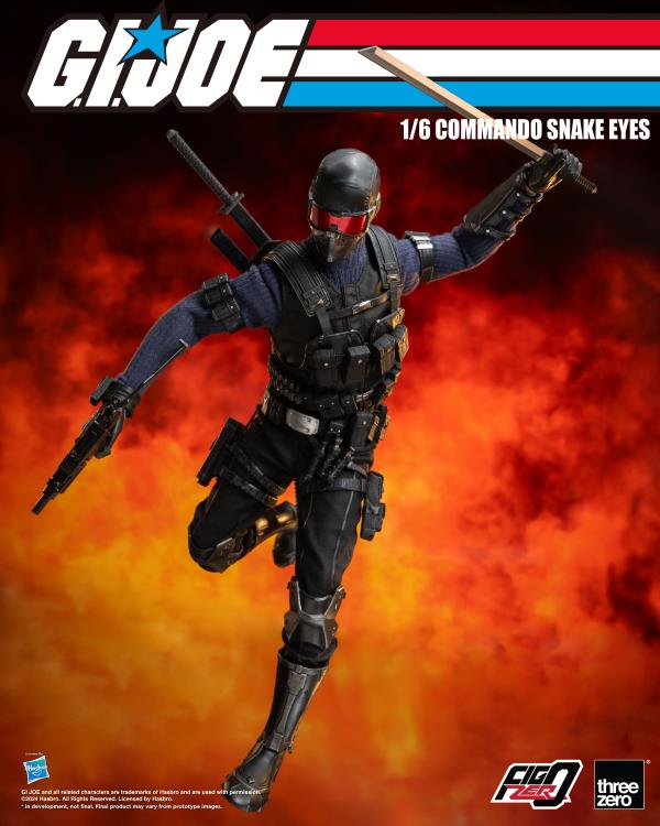G.I. Joe FigZero Commando Snake Eyes 1/6 Scale Figure Gallery Image 10