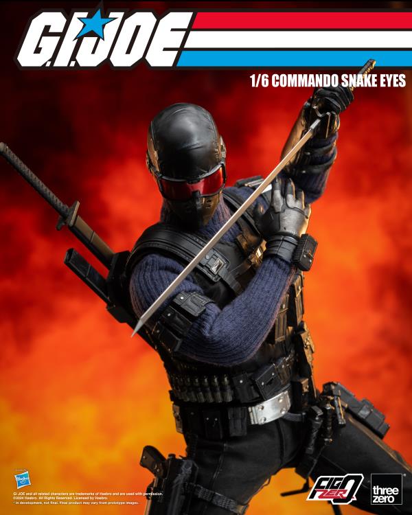 G.I. Joe FigZero Commando Snake Eyes 1/6 Scale Figure Gallery Image 12