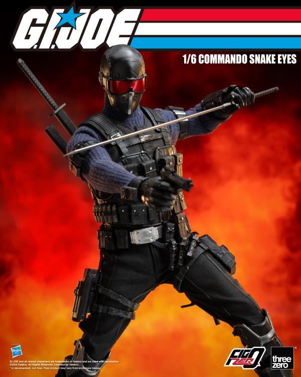 G.I. Joe FigZero Commando Snake Eyes 1/6 Scale Figure Gallery Image 11