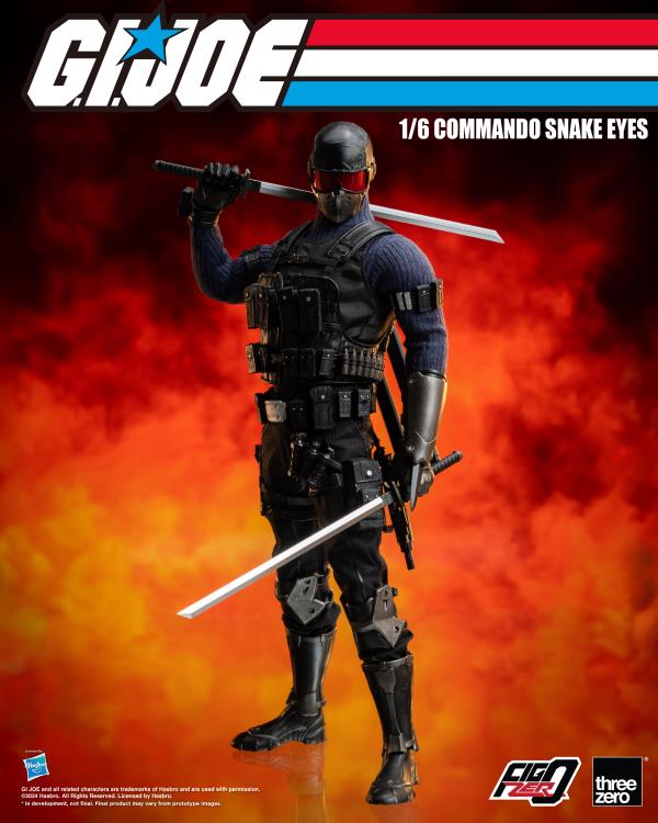 G.I. Joe FigZero Commando Snake Eyes 1/6 Scale Figure Gallery Image 7
