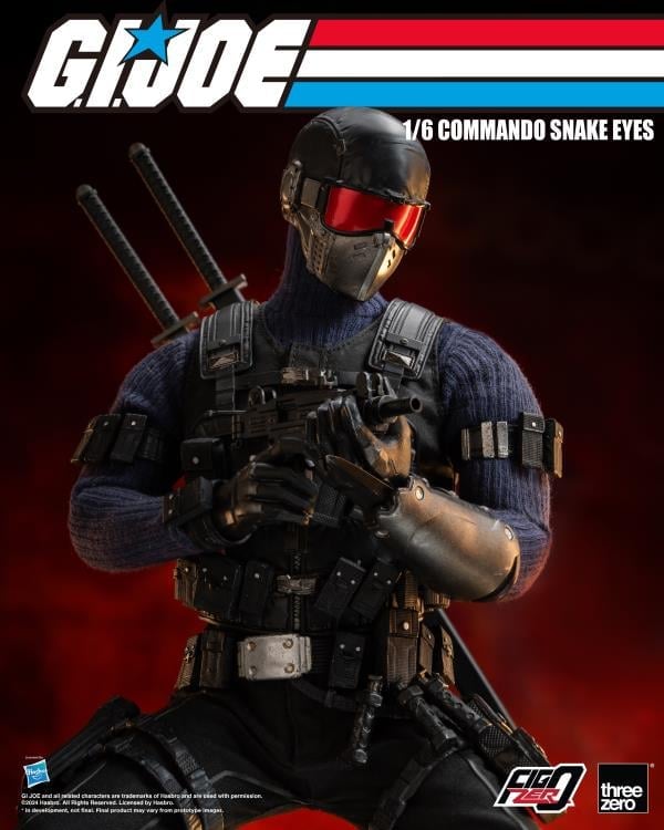 G.I. Joe FigZero Commando Snake Eyes 1/6 Scale Figure