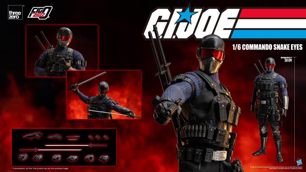 G.I. Joe FigZero Commando Snake Eyes 1/6 Scale Figure Gallery Image 16