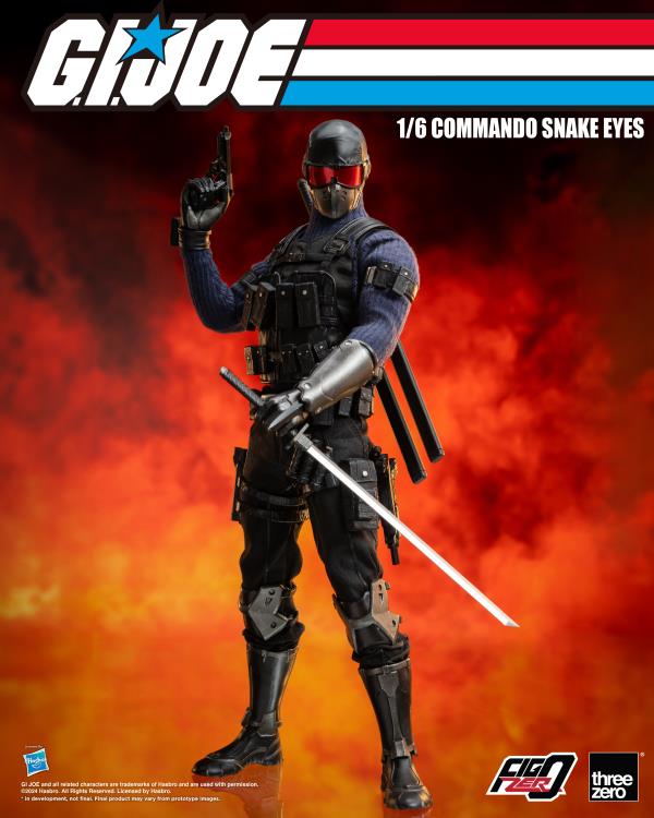G.I. Joe FigZero Commando Snake Eyes 1/6 Scale Figure Gallery Image 5