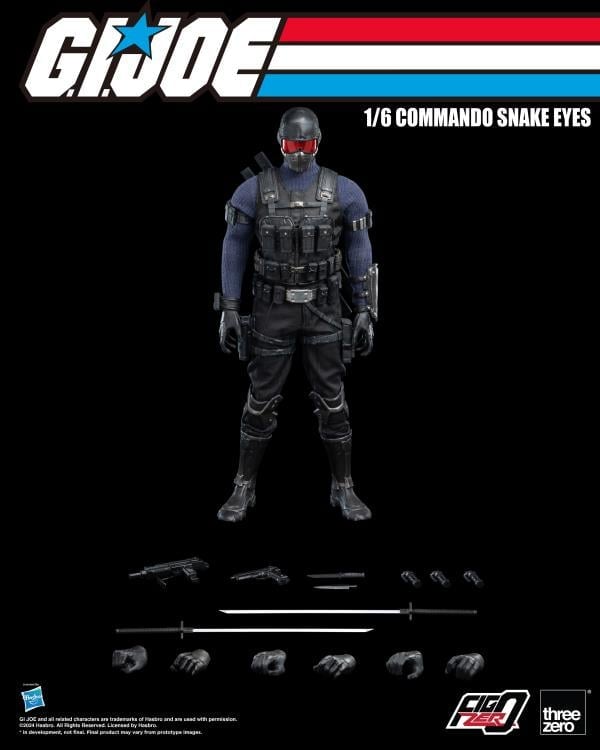 G.I. Joe FigZero Commando Snake Eyes 1/6 Scale Figure