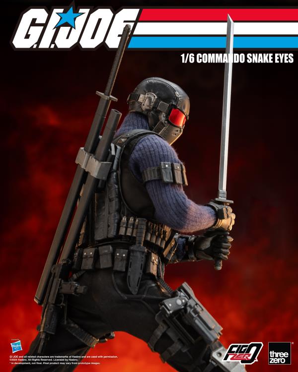 G.I. Joe FigZero Commando Snake Eyes 1/6 Scale Figure Gallery Image 13