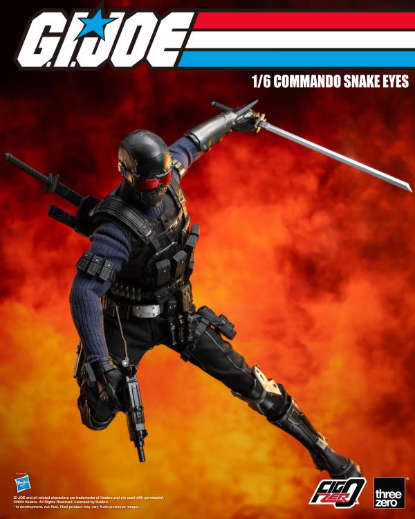 G.I. Joe FigZero Commando Snake Eyes 1/6 Scale Figure Gallery Image 9