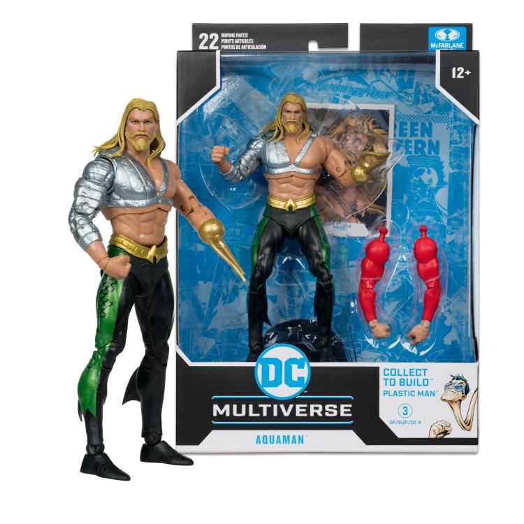 JLA DC Multiverse Aquaman Action Figure (Collect to Build: Plastic Man) Gallery Image 11