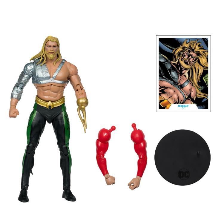 JLA DC Multiverse Aquaman Action Figure (Collect to Build: Plastic Man) Gallery Image 10