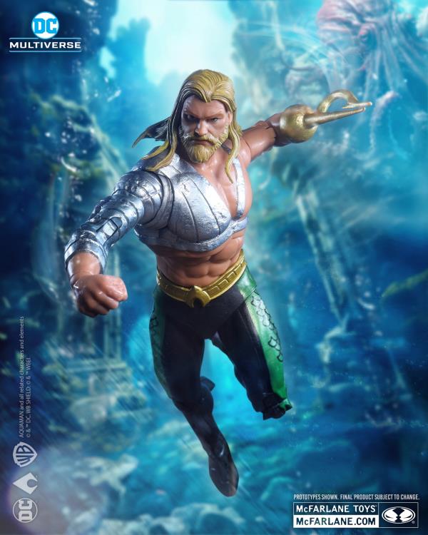 JLA DC Multiverse Aquaman Action Figure (Collect to Build: Plastic Man) Gallery Image 3