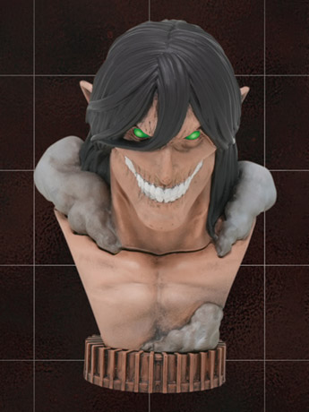 Attack on Titan Attack Titan 3D Bust Figure Gallery Image 2