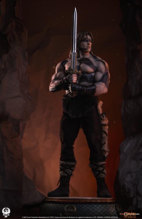 Conan the Barbarian Elite Series Conan (War Paint Ver.) 1/2 Scale Statue Gallery Image 6