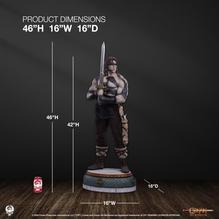 Conan the Barbarian Elite Series Conan (War Paint Ver.) 1/2 Scale Statue Gallery Image 32