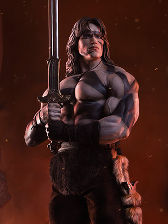Conan the Barbarian Elite Series Conan (War Paint Ver.) 1/2 Scale Statue Gallery Image 2