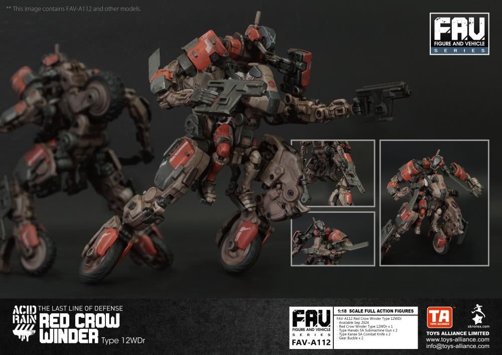 Acid Rain FAV-A112 Red Crow Winder Type 12WDr Action Figure