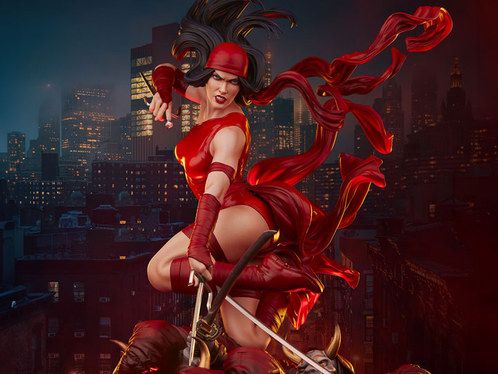 Marvel Premium Format Elektra Statue Gallery Image 1