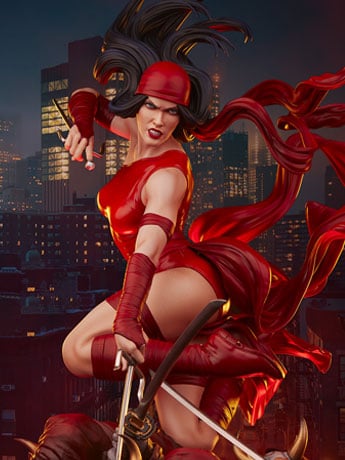 Marvel Premium Format Elektra Statue Gallery Image 2