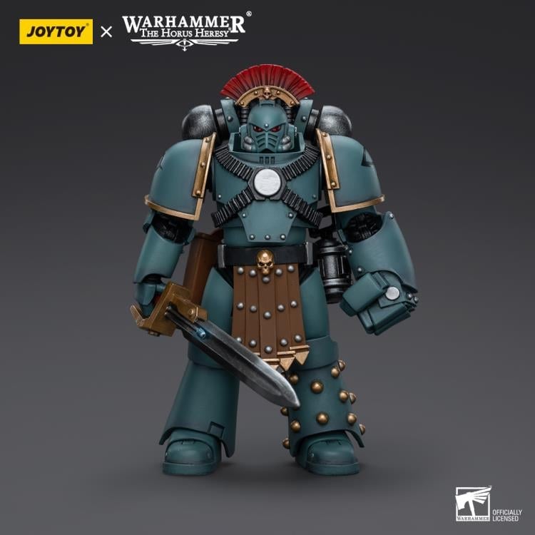 Warhammer: The Horus Heresy Sons of Horus MKIV Tactical Squad Sergeant with Power Fist 1/18 Scale Action Figure Gallery Image 6