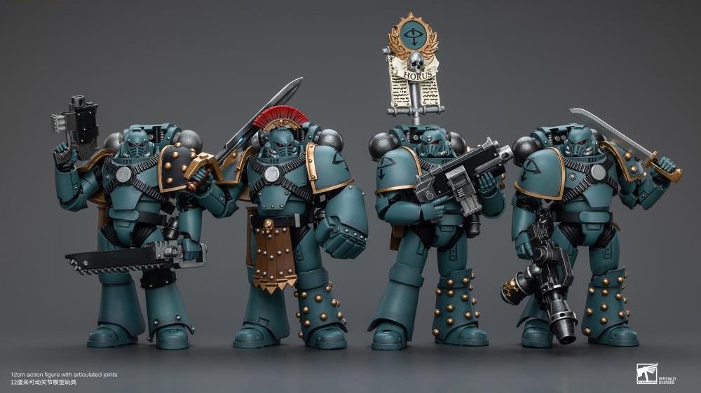 Warhammer: The Horus Heresy Sons of Horus MKIV Tactical Squad Sergeant with Power Fist 1/18 Scale Action Figure Gallery Image 10