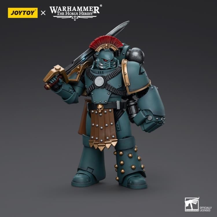 Warhammer: The Horus Heresy Sons of Horus MKIV Tactical Squad Sergeant with Power Fist 1/18 Scale Action Figure Gallery Image 4