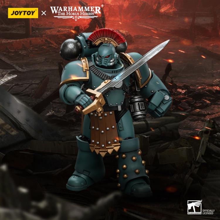 Warhammer: The Horus Heresy Sons of Horus MKIV Tactical Squad Sergeant with Power Fist 1/18 Scale Action Figure Gallery Image 3