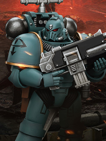 Warhammer: The Horus Heresy Sons of Horus MKIV Tactical Squad Legionary with Legion Vexilla 1/18 Scale Action Figure Gallery Image 2